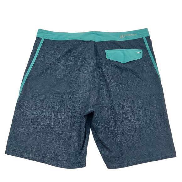 Hurley Board Shorts Mens 36 Green Phantom Drawstring Pool Beach Lightweight - Picture 7 of 10